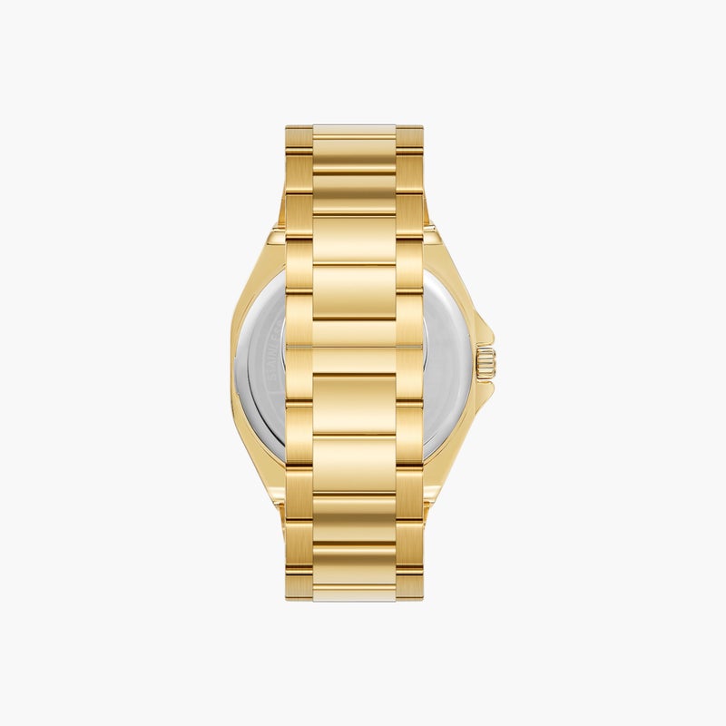 OMAX Gold Tone Watch with Green Dial for Men - Image 3